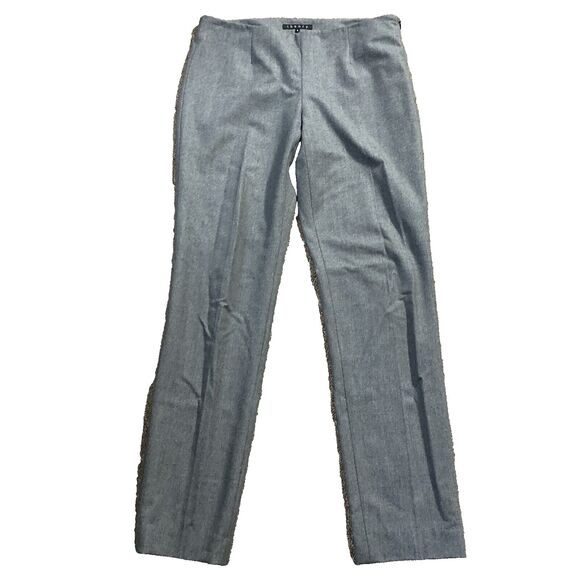 Theory Gray 6 Wool Blend Pants - Made in the USA - Picture 1 of 10